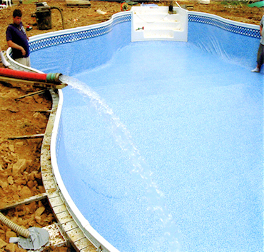 In Ground Pool Installation