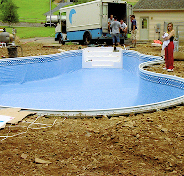 In Ground Pool Installation