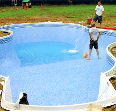 In Ground Pool Installation