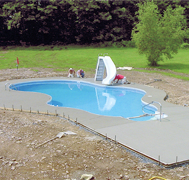 In Ground Pool Installation