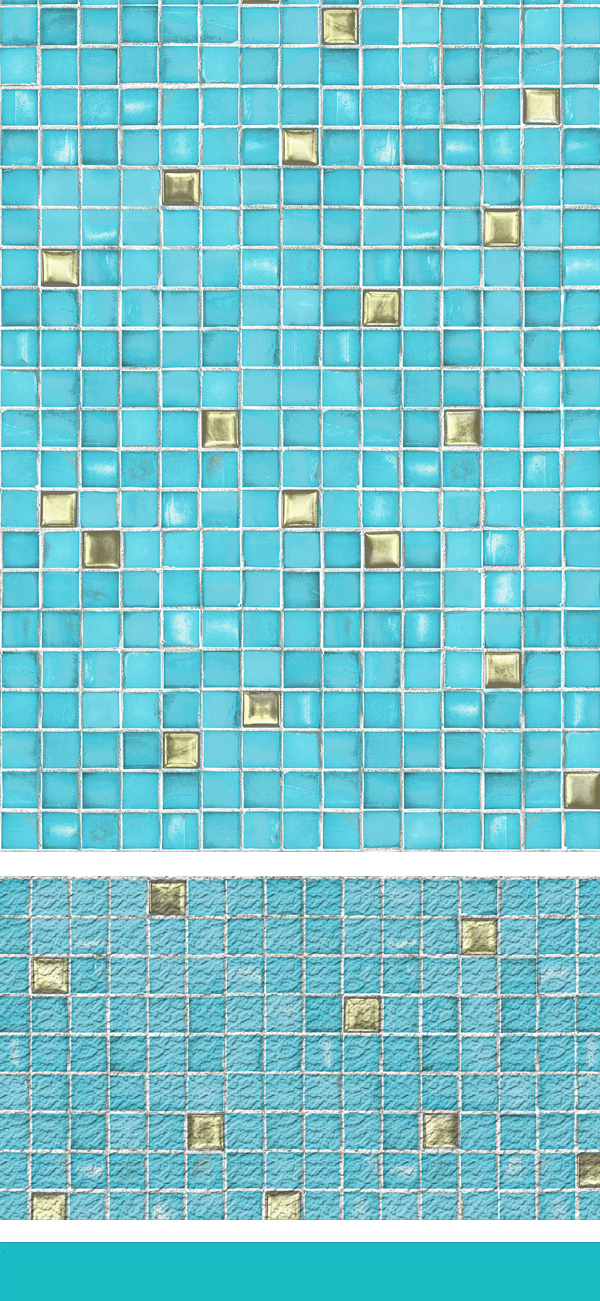 Aqua Carribean Gold Speckle